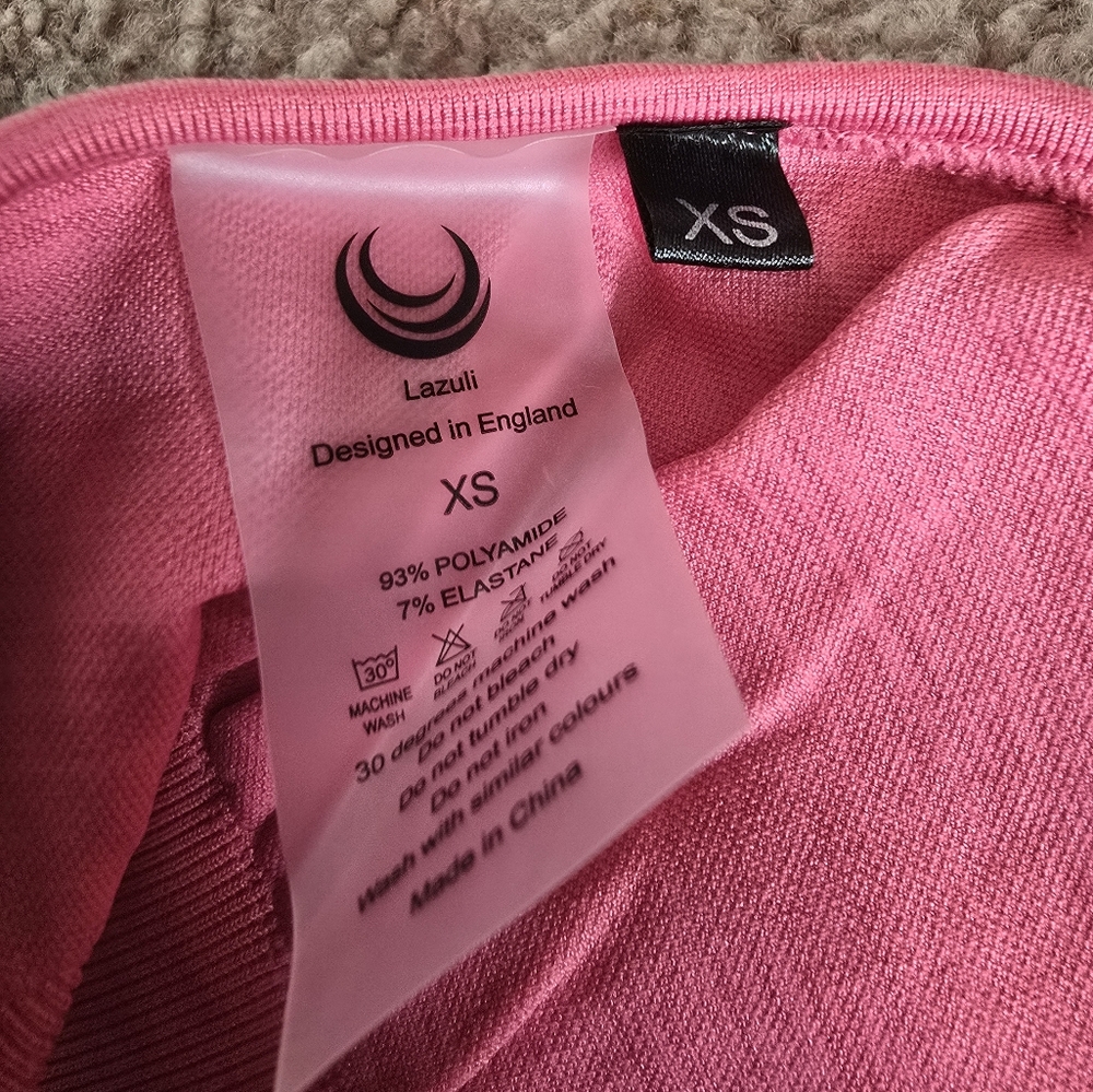 NWOT Lazuli Label Halter Bra - Raspberry Sorbet size XS - Picture 4 of 4